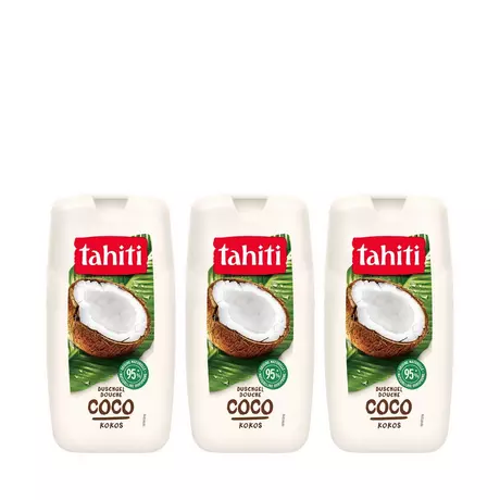 Tahiti  Nourrissante Al Cocco Gel Doccia, Per Una Pelle Morbida E Nutrita, Trio 