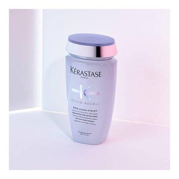 KERASTASE SPECIFIQUE BAIN DIVALENT
 Blond Absolu Bain Ultra-Violet Anti-Brass Purple Shampoo 