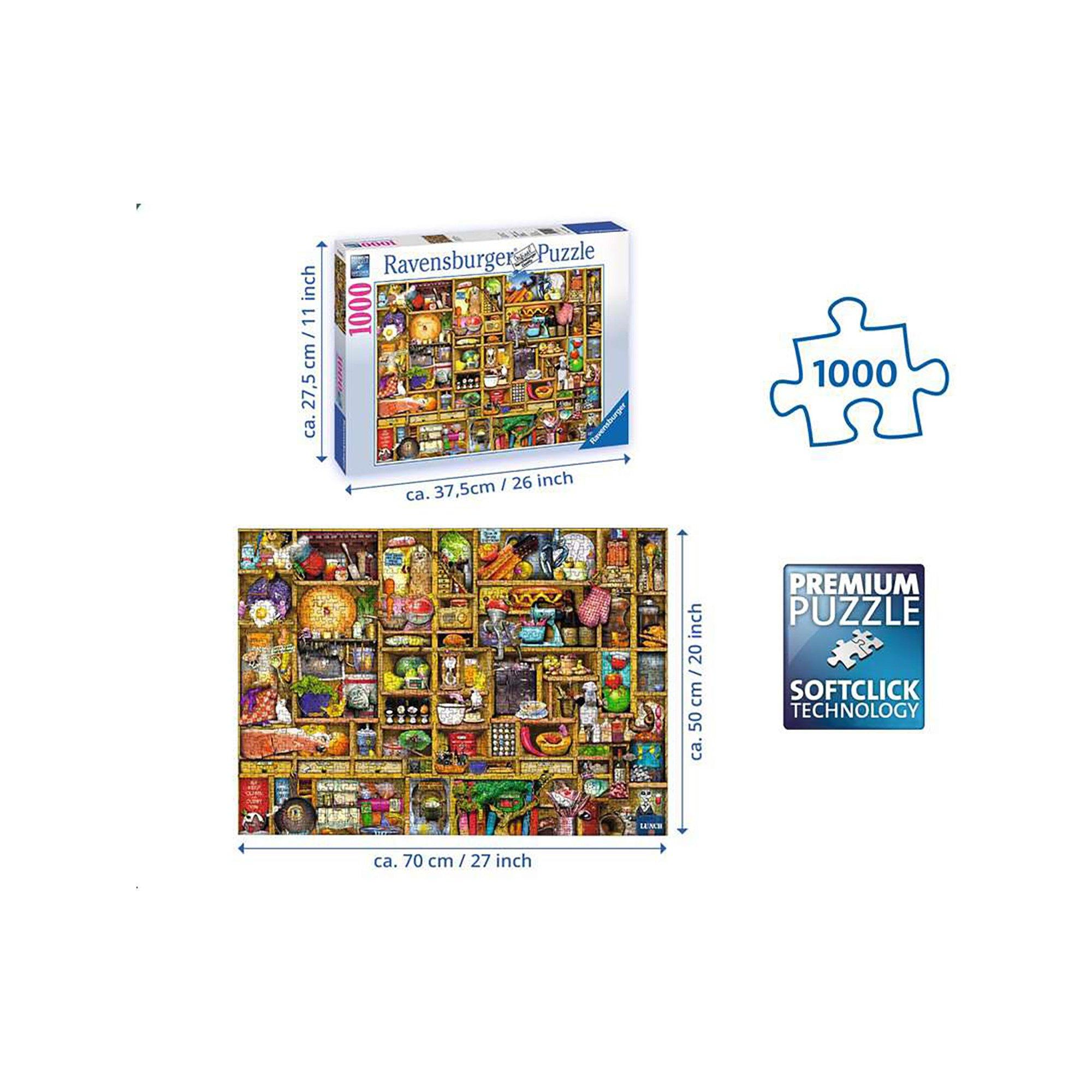 Ravensburger  Puzzle Kurioses Küchenregal, 1000 Teile 