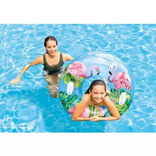 Intex  Transparenter Schwimmring, Zufallsauswahl Multicolor