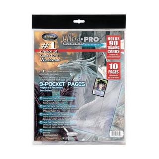 Ultra PRO  9-Pocket Hologram Pages, 10 Pages in Polybag 