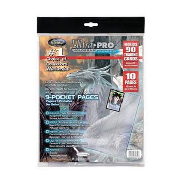9-Pocket Hologram Pages, 10 Pages in Polybag