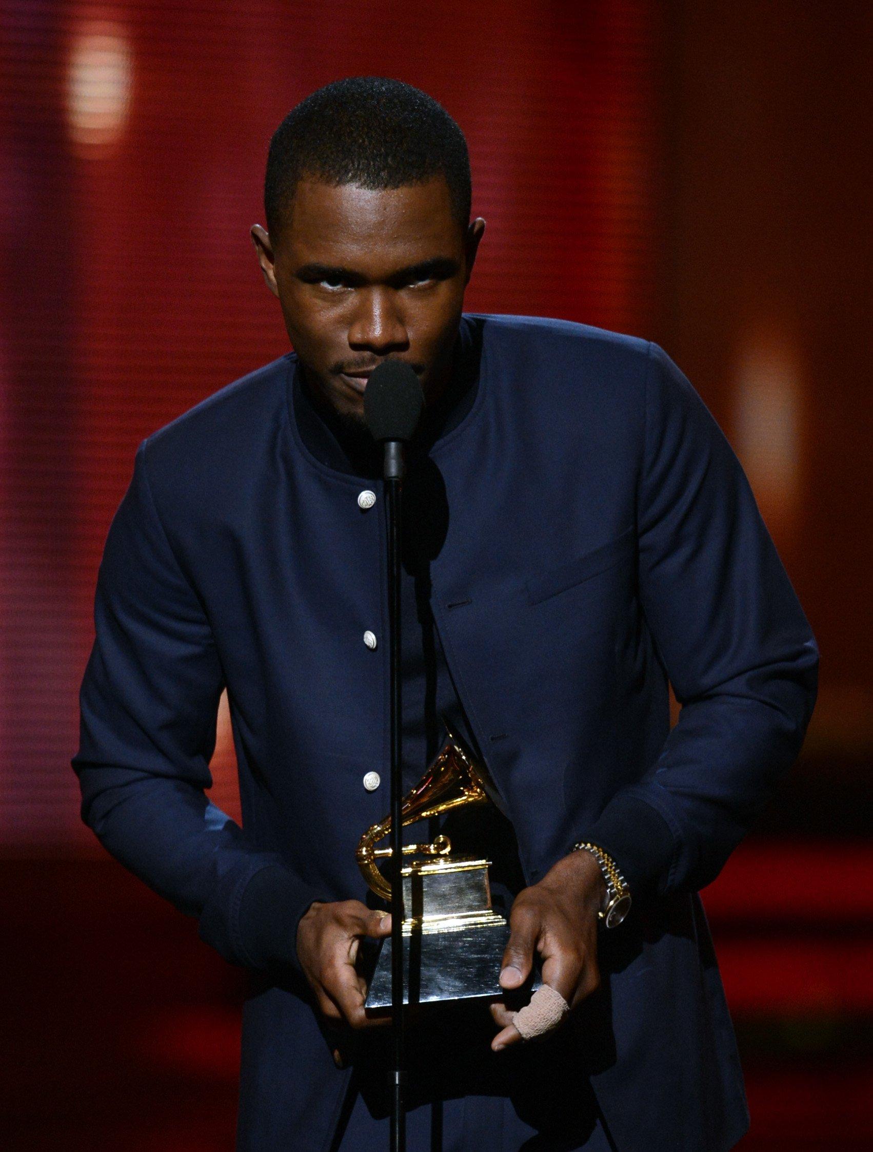 Frank Ocean at the 55th GRAMMY Awards in 2013