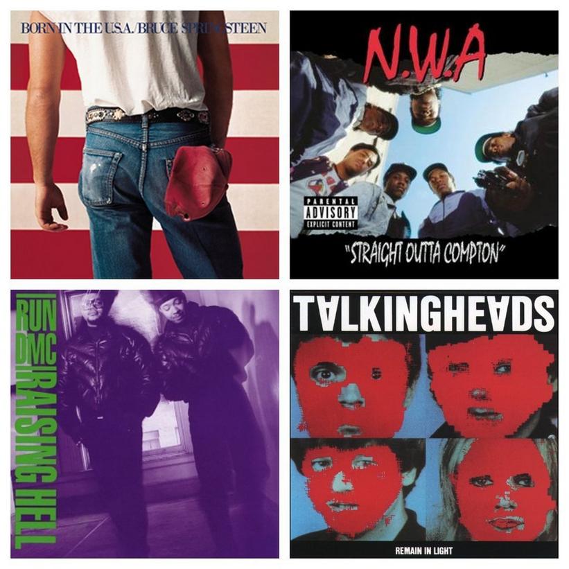 1980s Album Covers Collage