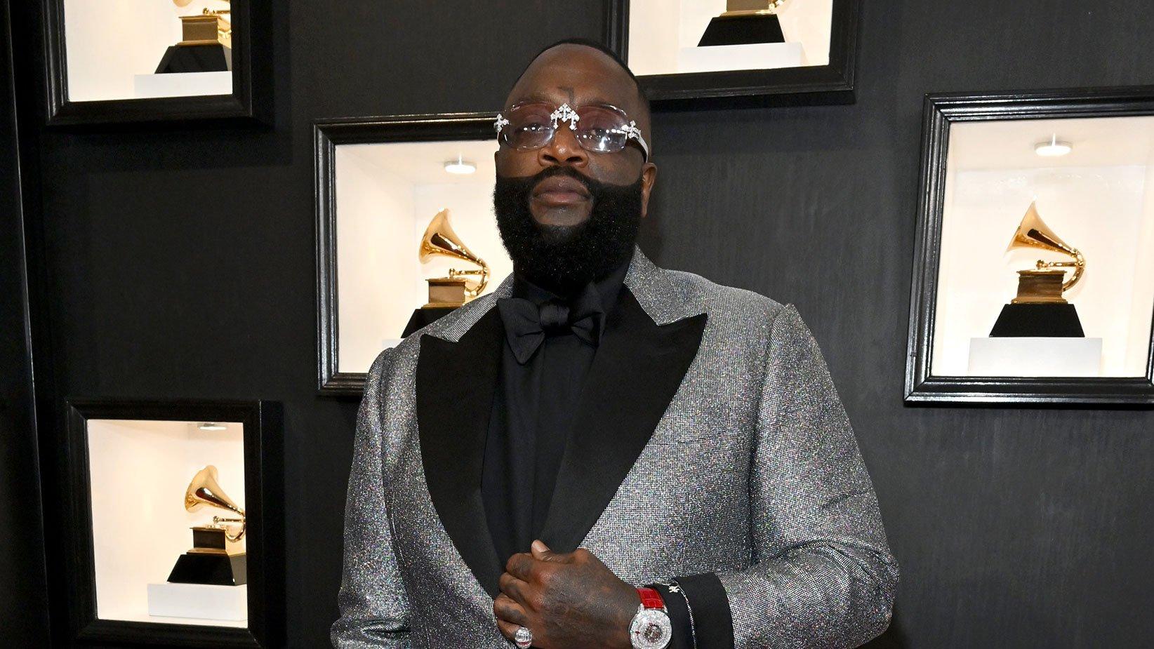 Rick Ross Talks 50 Years Of HipHop & More On GRAMMYs Red Carpet 2023
