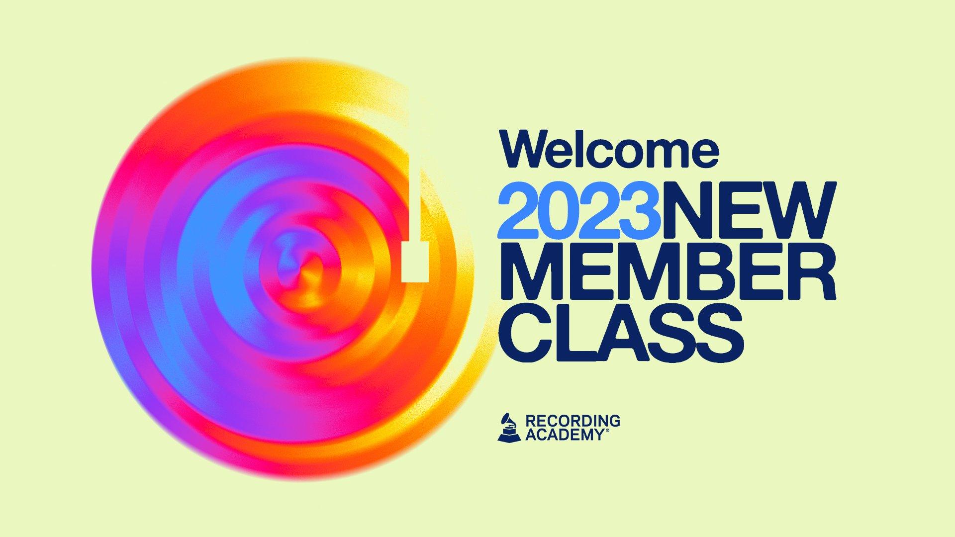 Graphic announcing the Recording Academy's 2023 New Member Class invitees