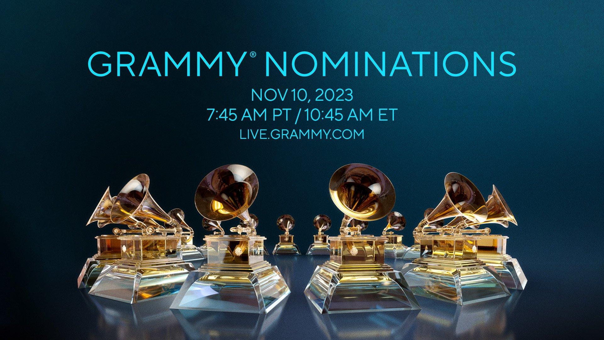 Nominations for the 2024 GRAMMYs will be announced Friday, Nov. 10