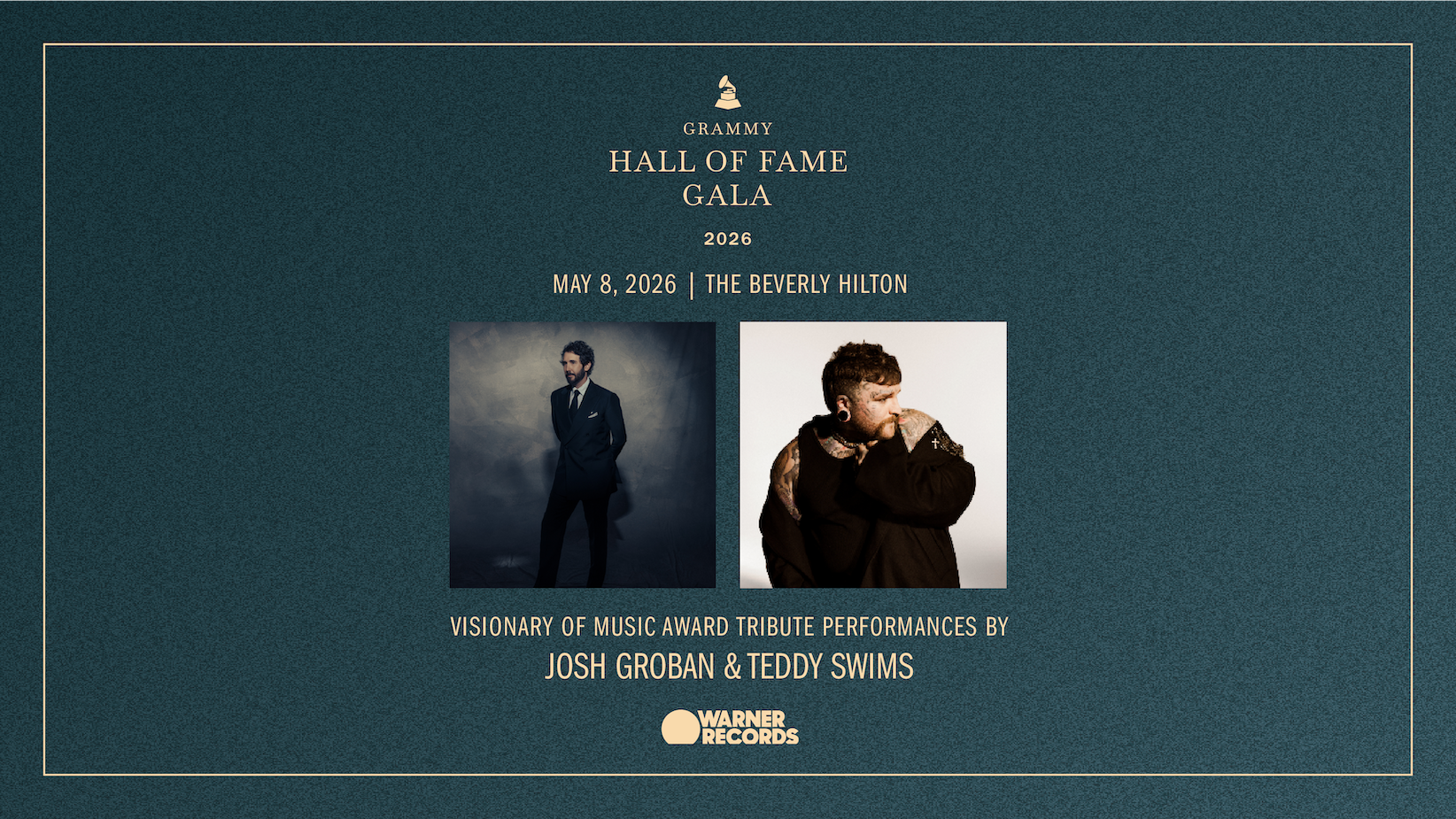 JOSH GROBAN AND TEDDY SWIMS TO PERFORM A WARNER RECORDS TRIBUTE AT
