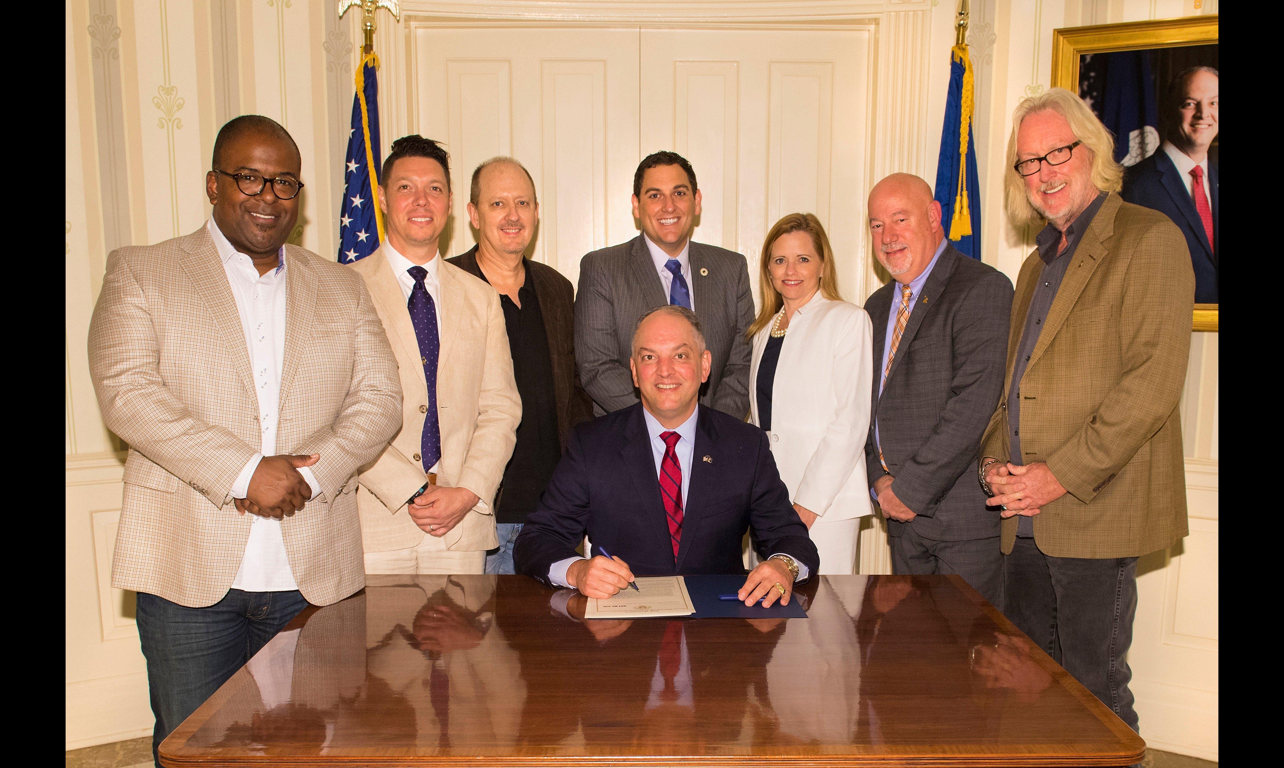 Louisiana Music Industry Investment Act signing