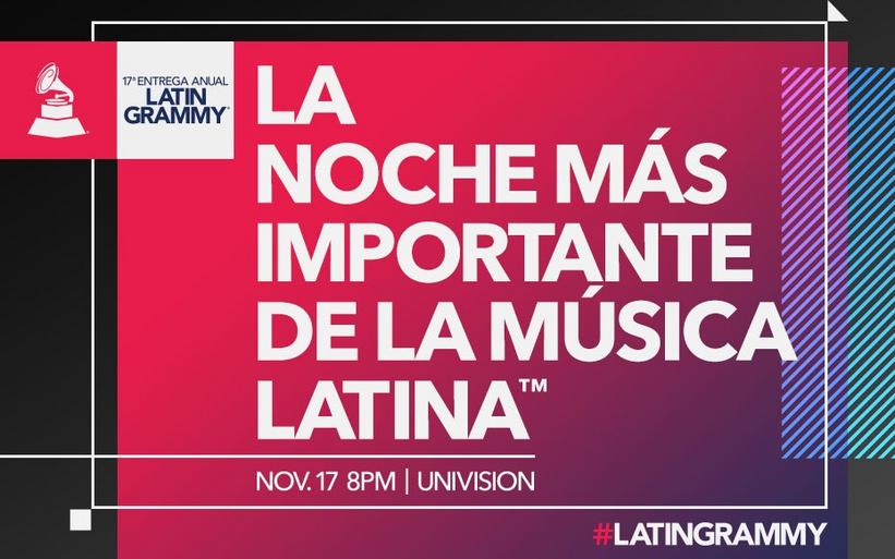 La 17a Entrega Anual del Latin GRAMMY® se llevará a cabo en vivo, desde el T-Mobile Arena el jueves, 17 de noviembre por la cadena Univision