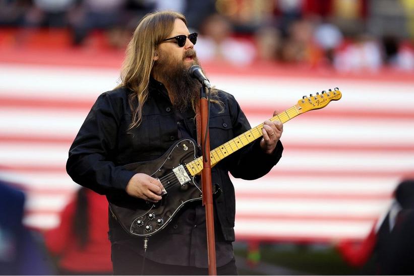 Watch: Chris Stapleton Performs A Gutsy, Heartfelt Version Of The National Anthem At Super Bowl LVII