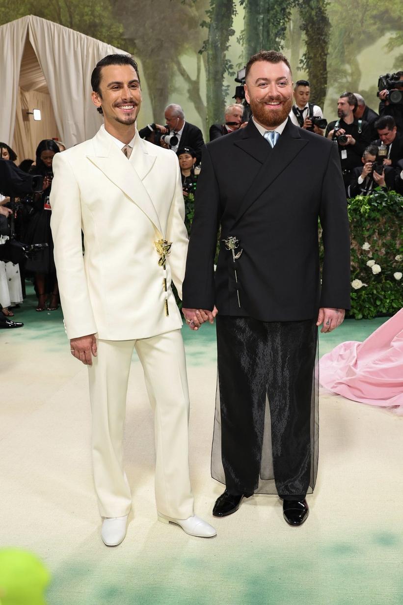 Christian Cowan and Sam Smith at the 2024 Met Gala