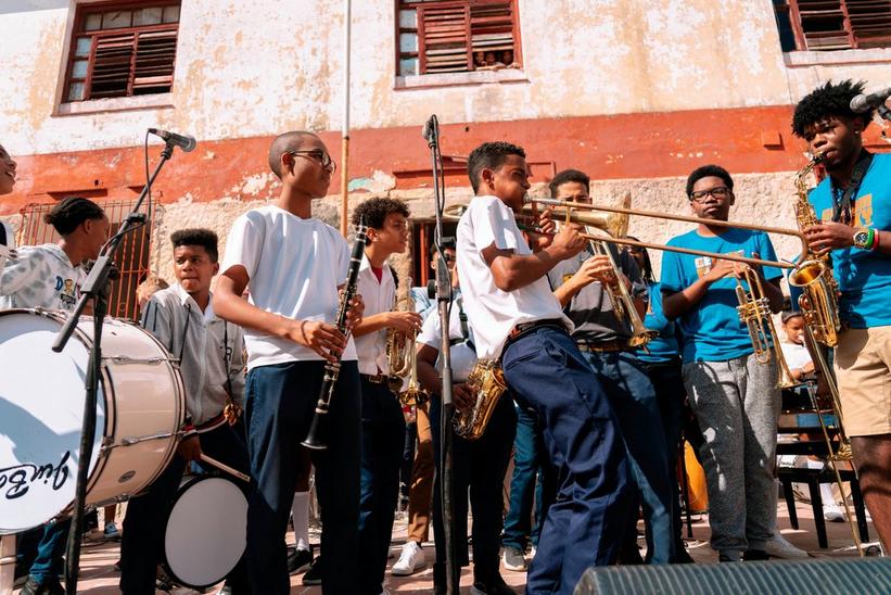 Getting Funky In Havana outside school embed