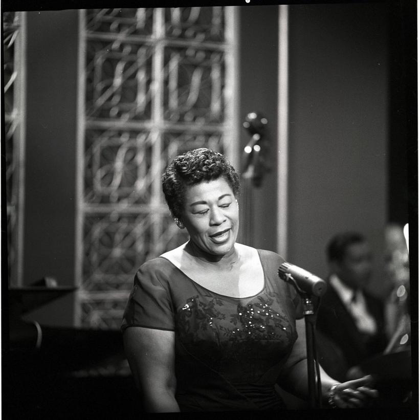 Ella Fitzgerald appears at The Frank Sinatra Show on May 9, 1958.