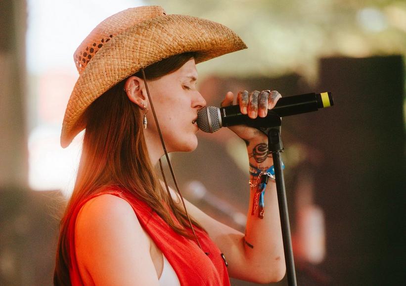 Ethel Cain performing at Bonnaroo