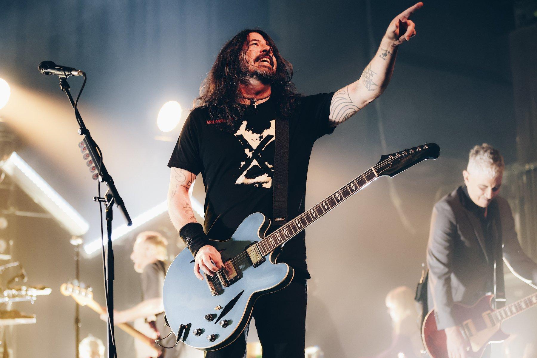 Foo Fighters performing in 2022