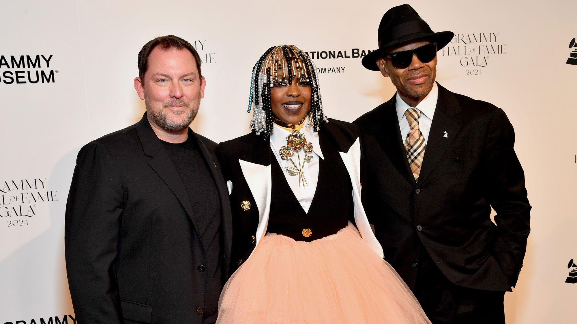 Michael Sticka, President/CEO of the GRAMMY Museum, Lauryn Hill, and Jimmy Jam