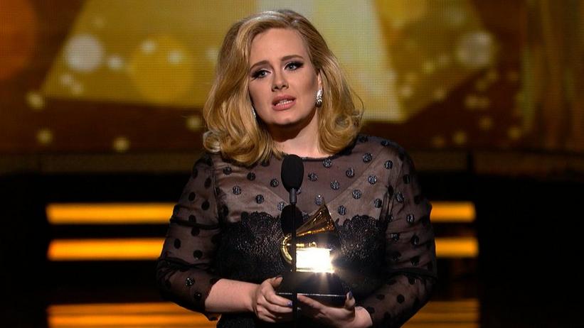 Grammy Rewind: Adele Accepts A Grammy For 