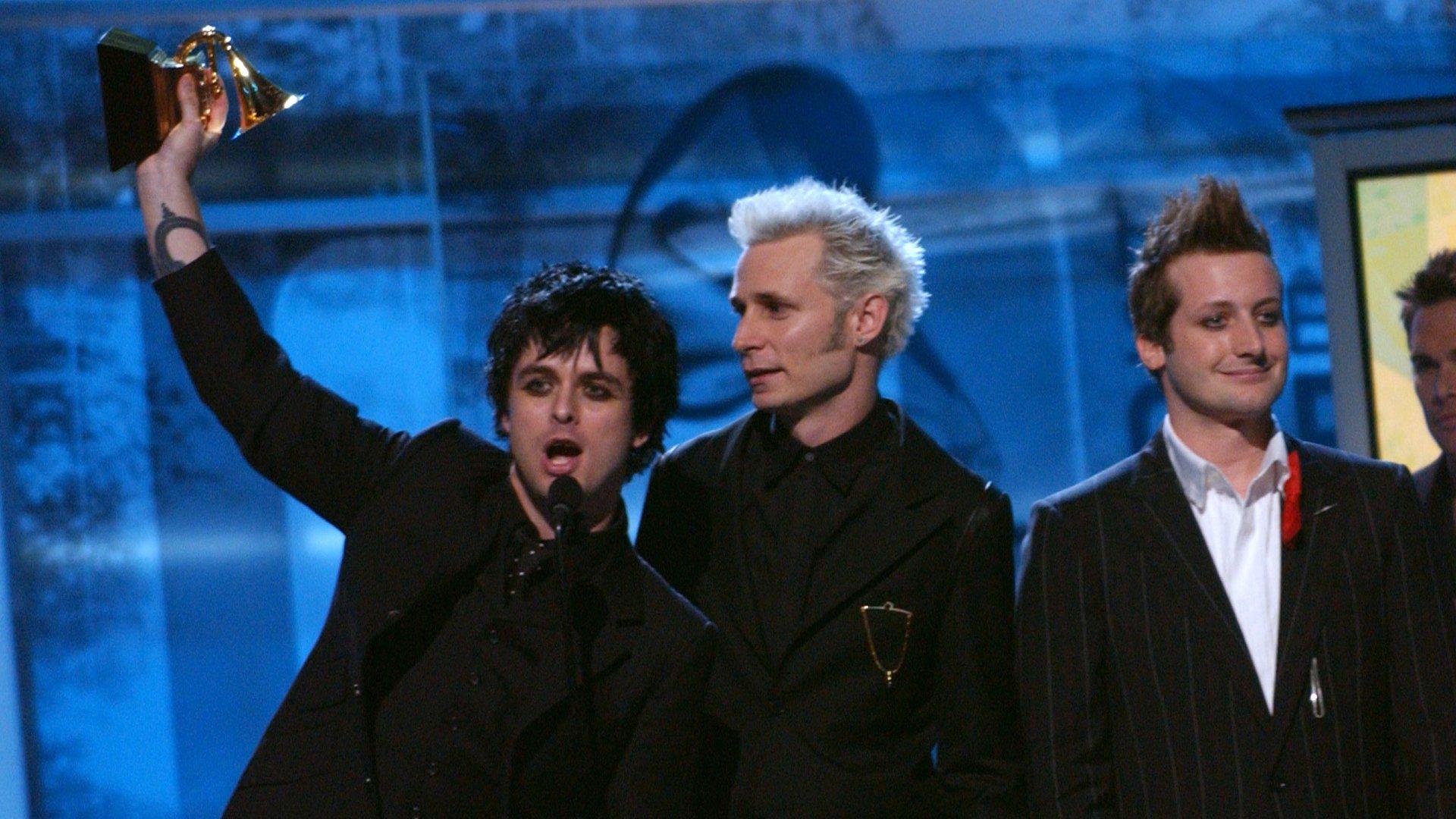Green Day at the 2005 GRAMMYs