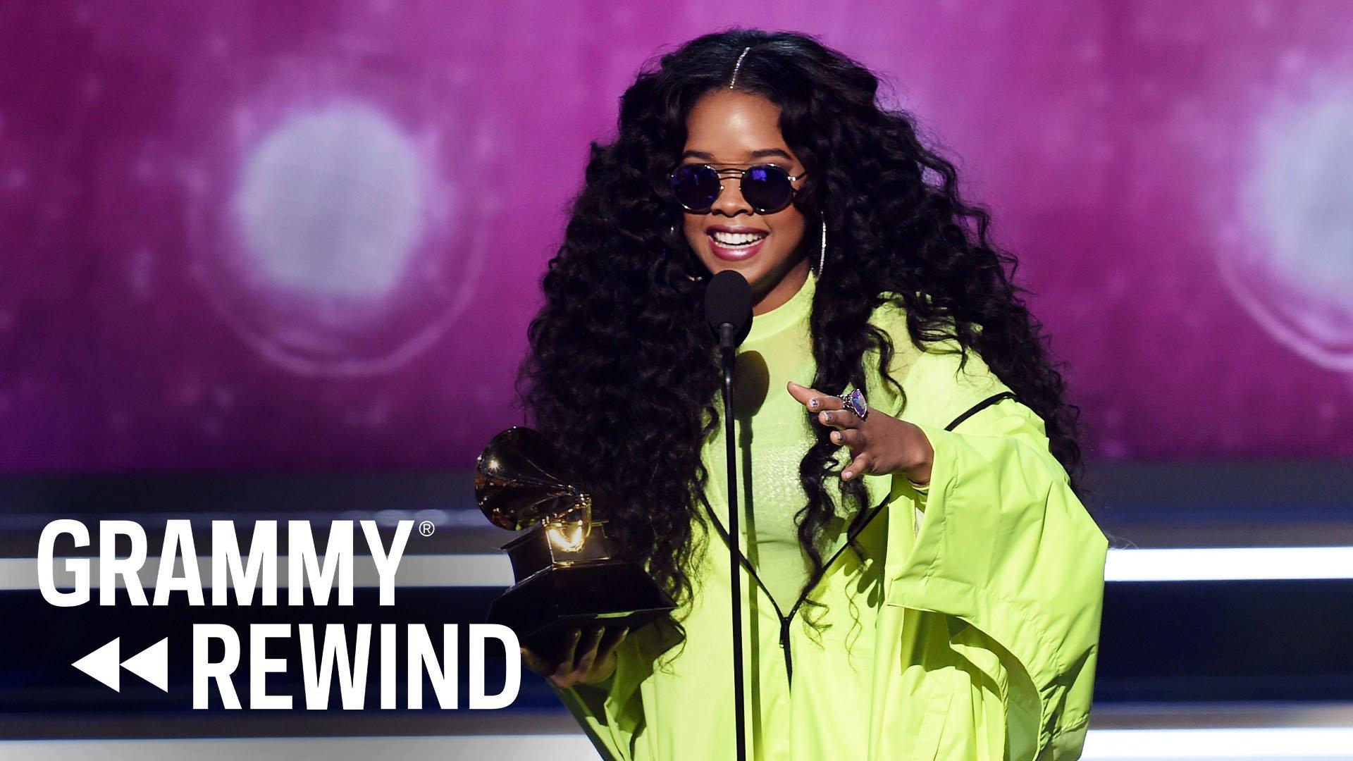 H.E.R. Proves That Teamwork Makes The Dream Work As She Accepts A Best