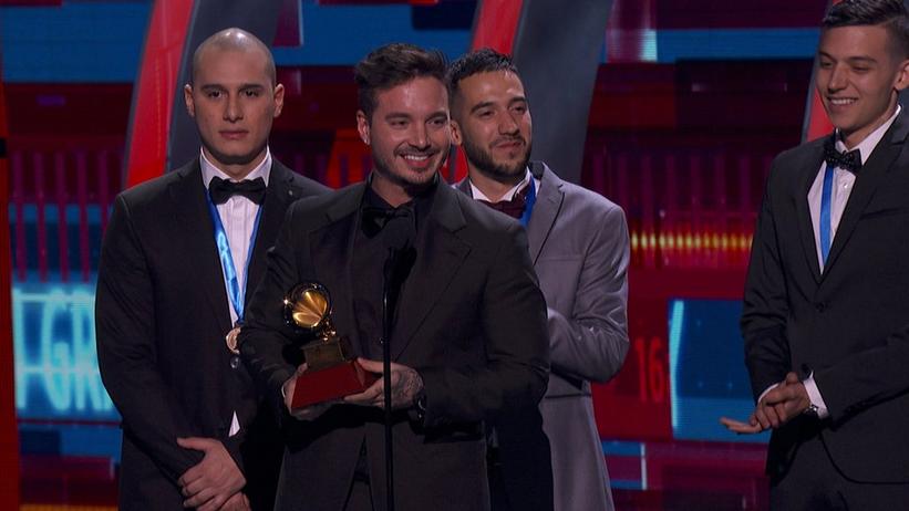 GRAMMY Rewind: J Balvin Dedicates His Trophy To His Mom After Winning Best Urban Song At The Latin GRAMMY Awards In 2015