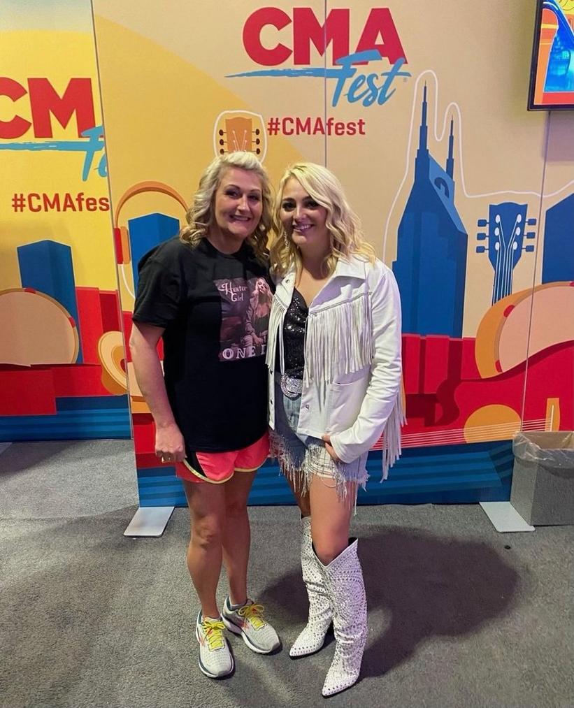 HunterGirl and her mom at CMA Fest 2022