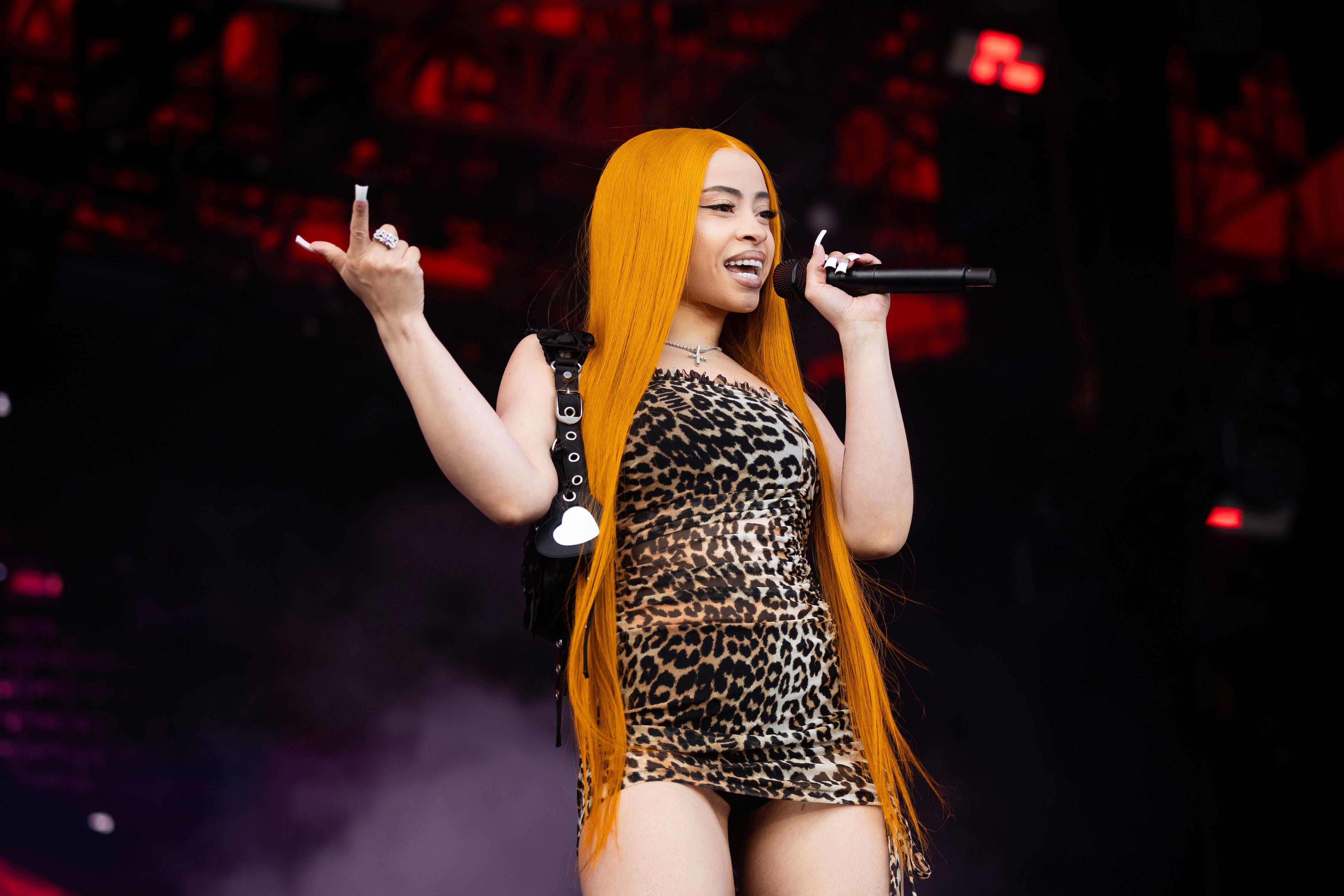 Ice Spice performing at Roskilde Festival 2024