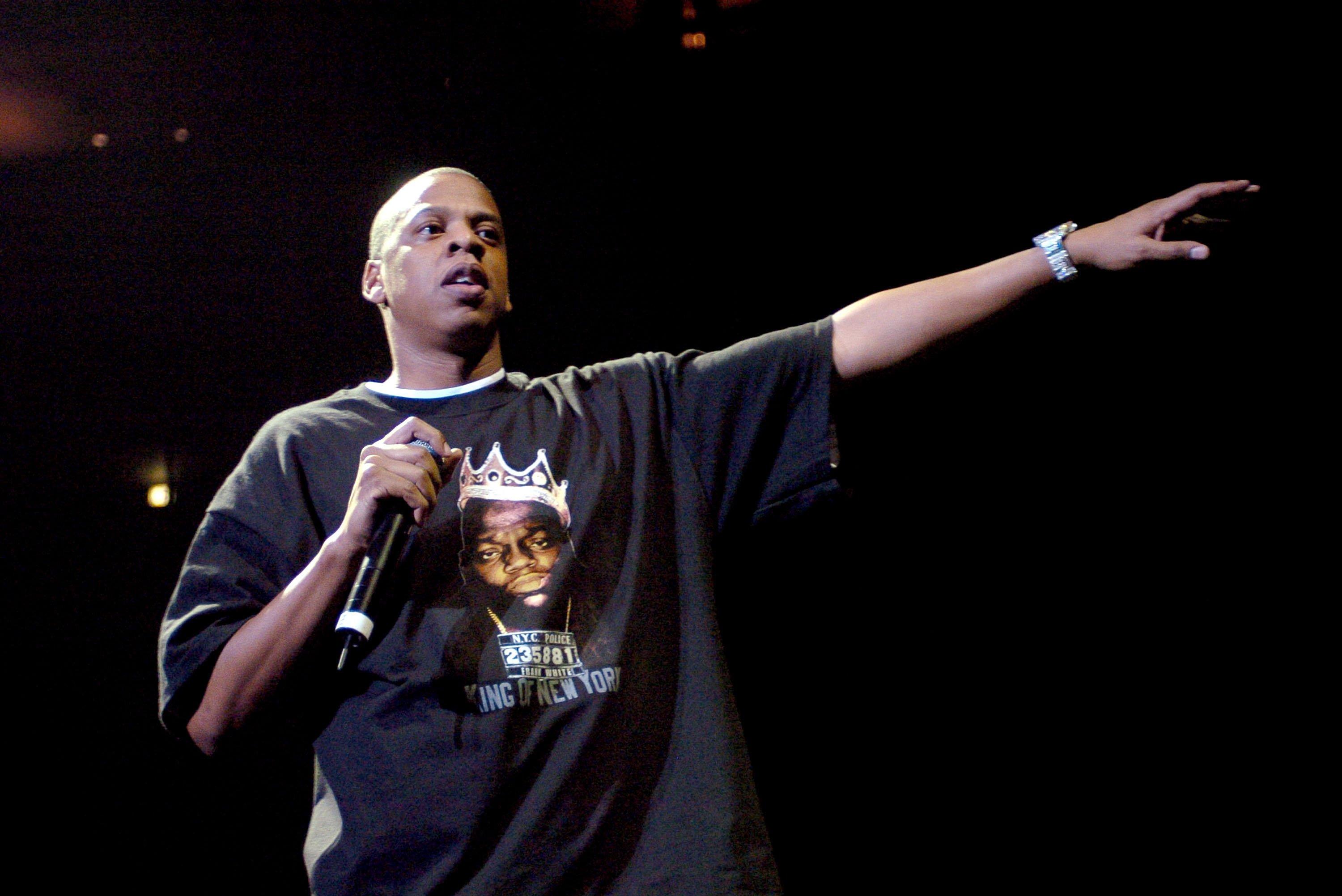 Jay-Z performing in 2003