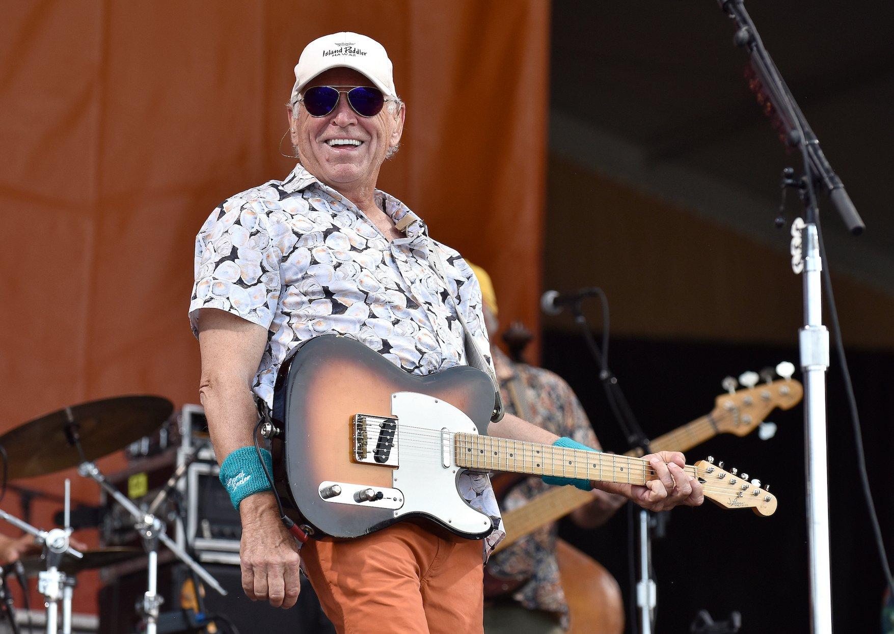 Jimmy Buffett performing in 2022