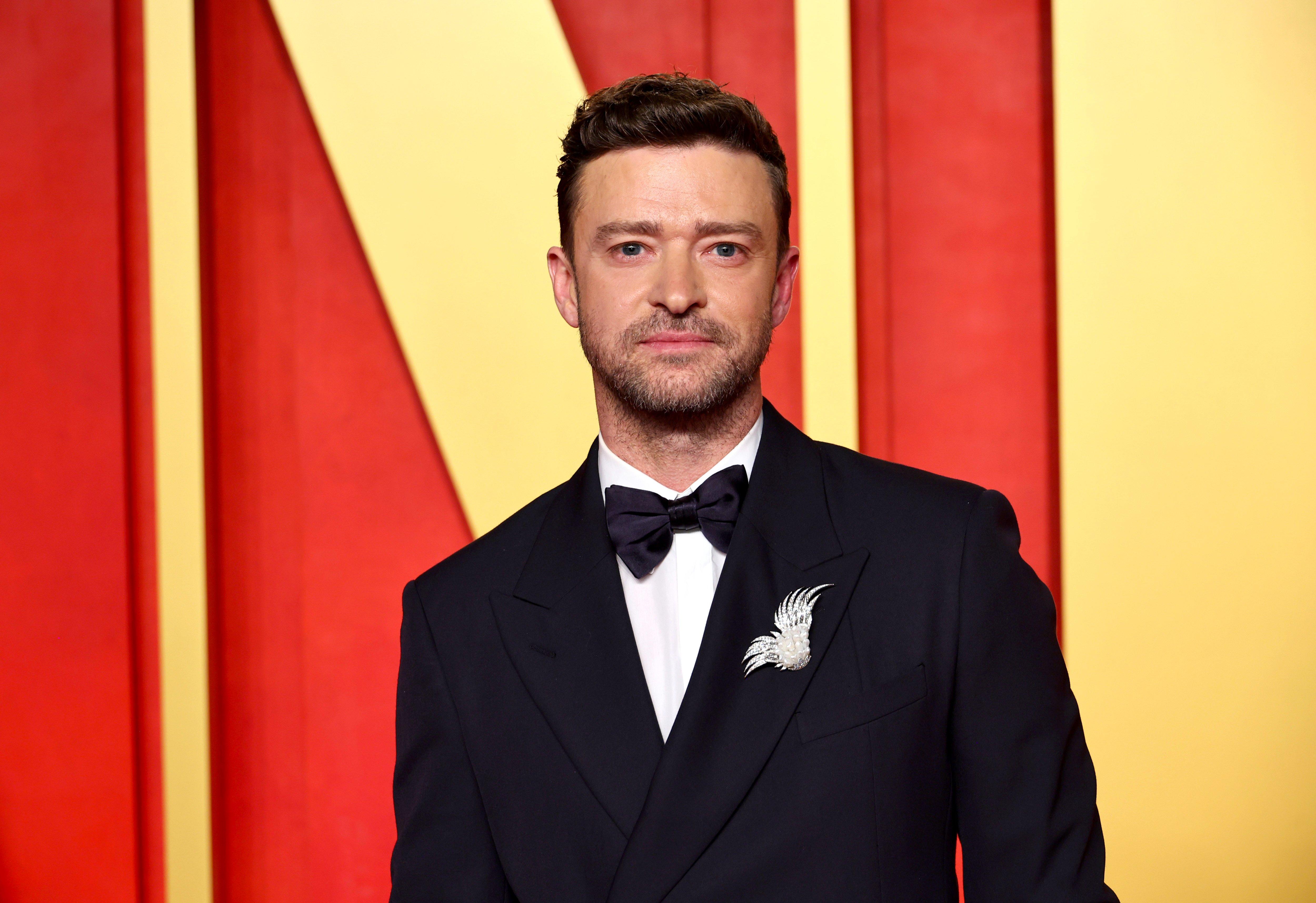 Justin Timberlake at the Vanity Fair Oscars Party 2024