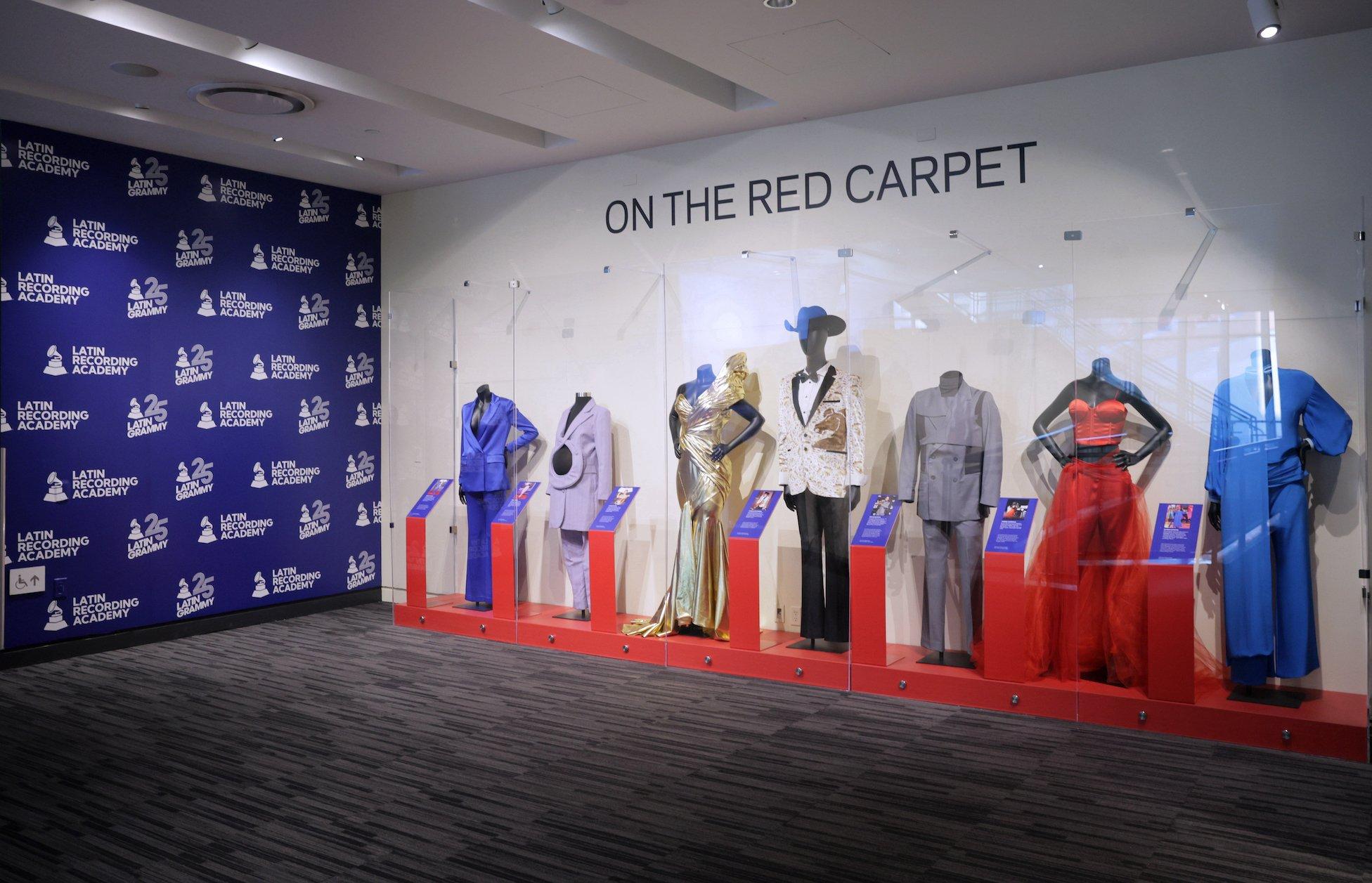 Latin GRAMMYs Museum Exhibit Red Carpet Looks