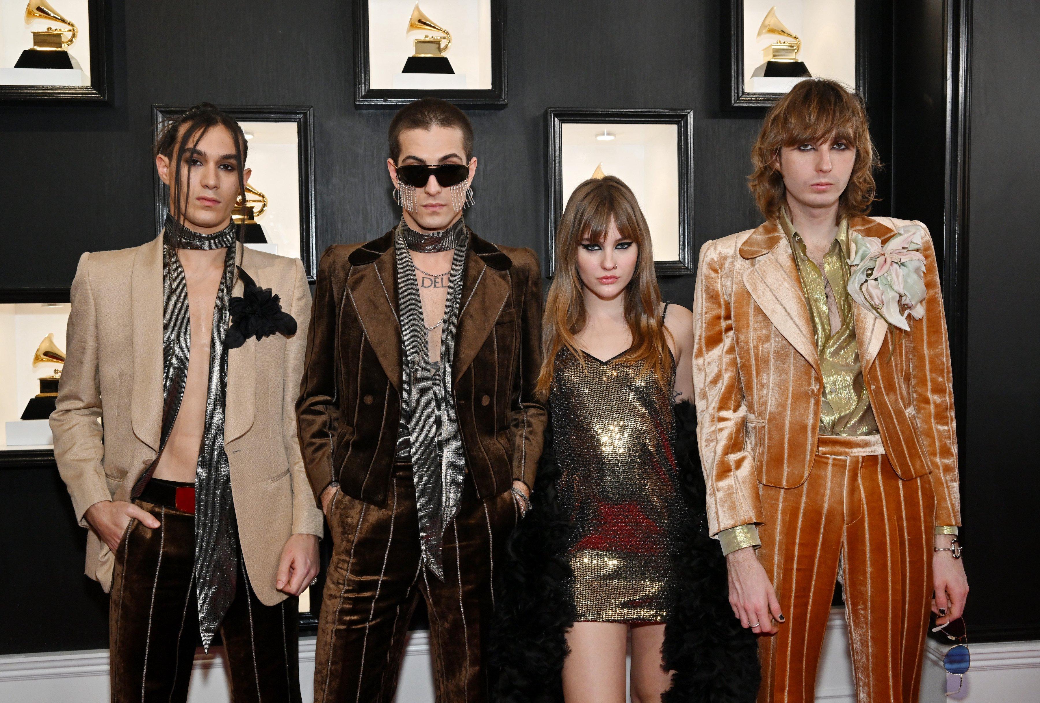 Best New Artist Nominees Maneskin Channel Glam Rock Royalty In Gilded