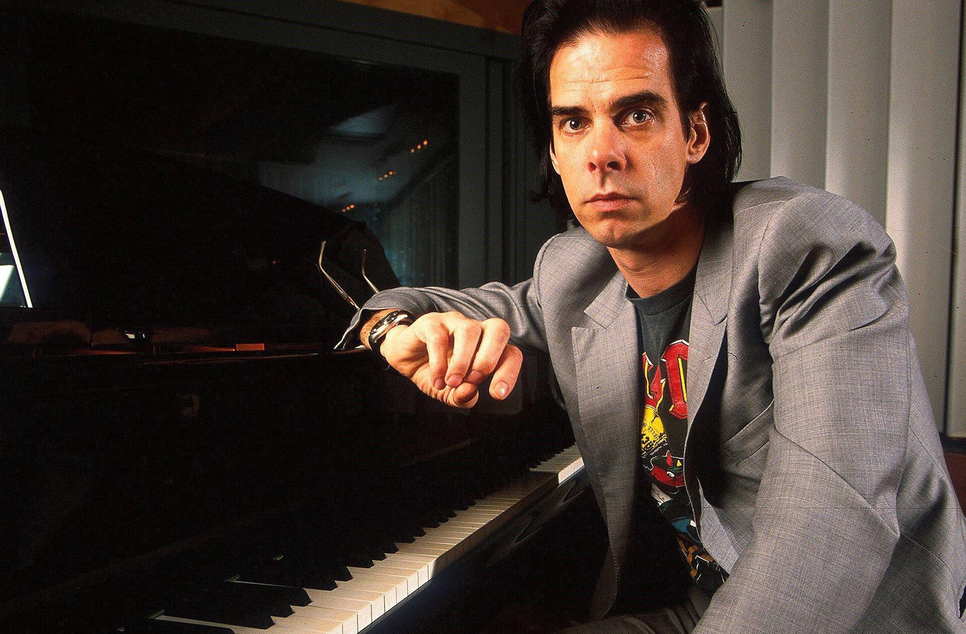 Nick Cave poses for a portrait at ABC Studio on 5th January 2001 in Melbourne, Australia.