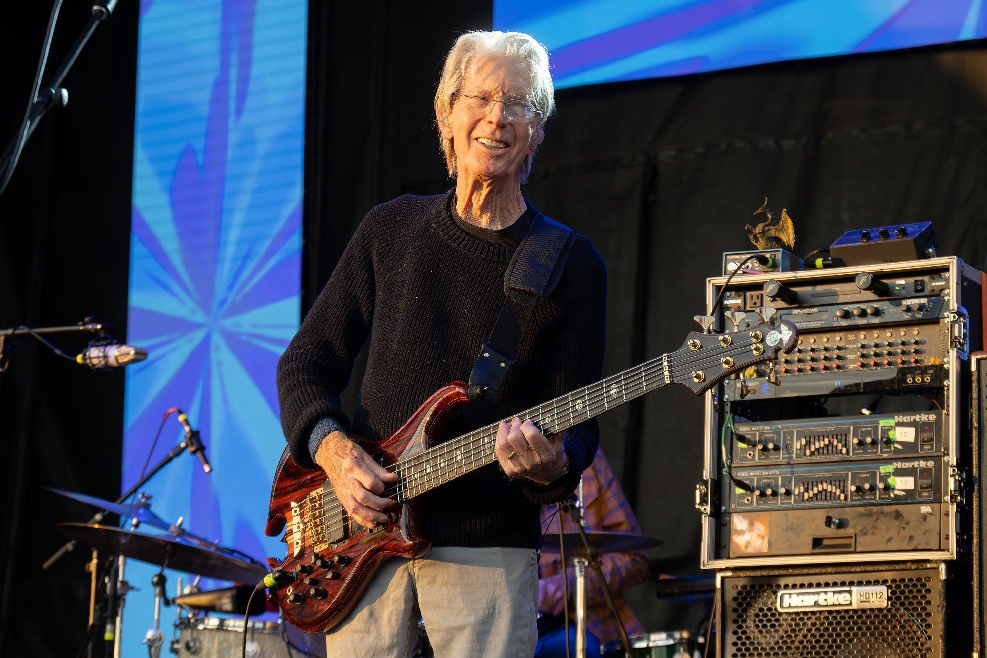 Phil Lesh performs as Phil Lesh & Friends during the Great South Bay Music Festival at Shorefront Park on July 22, 2023 in Patchogue, New York