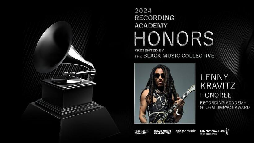 Lenny Kravitz To Receive Global Impact Award At The Recording Academy Honors Presented By The Black Music Collective Event During GRAMMY Week 2024