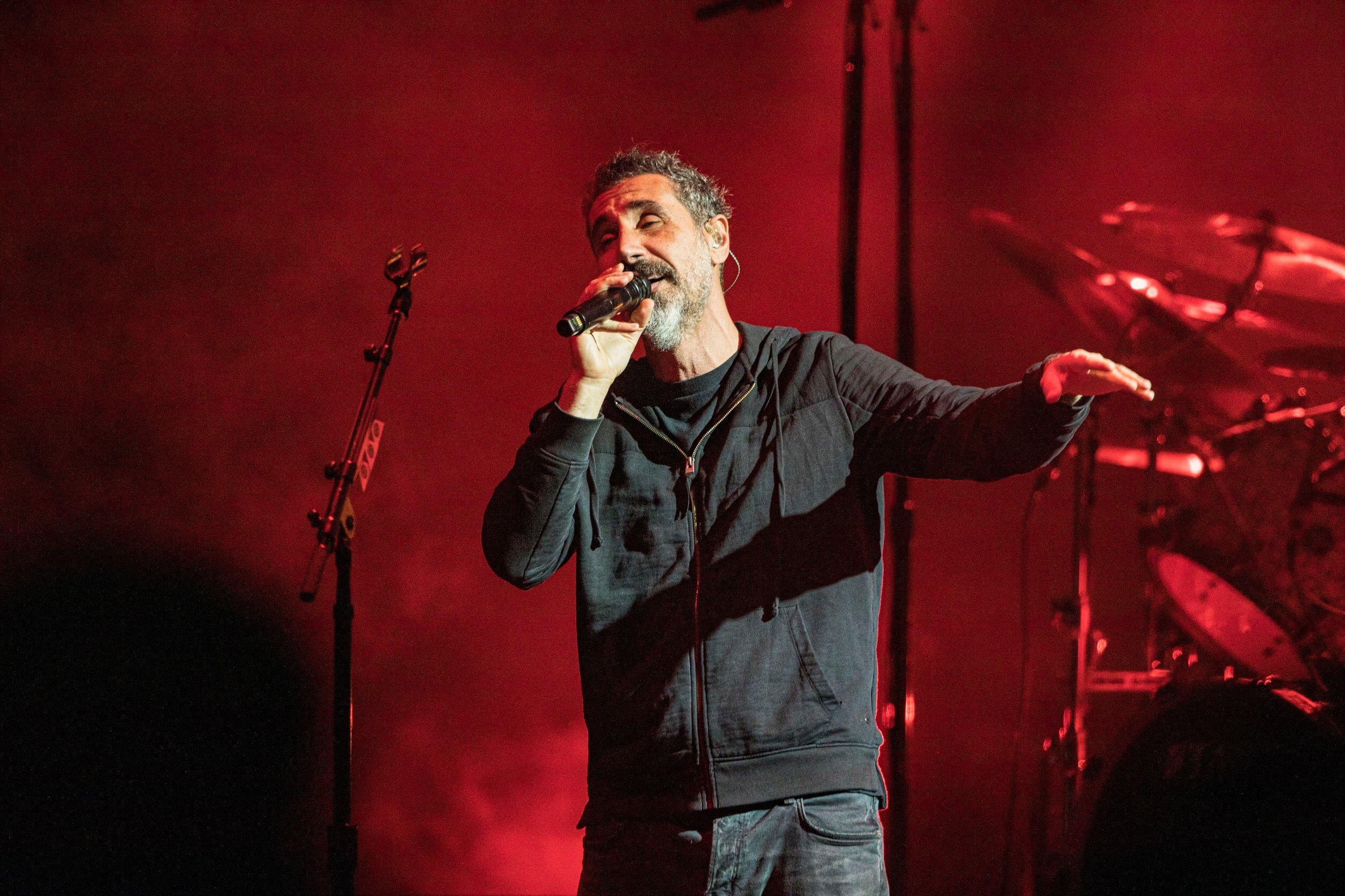 Serj Tankian of System of a Down performs in 2022