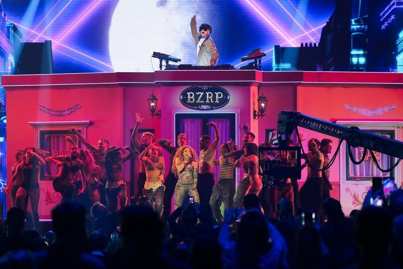Watch: Bizarrap Brings His Hit Collabs With Shakira & Milo J To Life At The 2023 Latin GRAMMYs