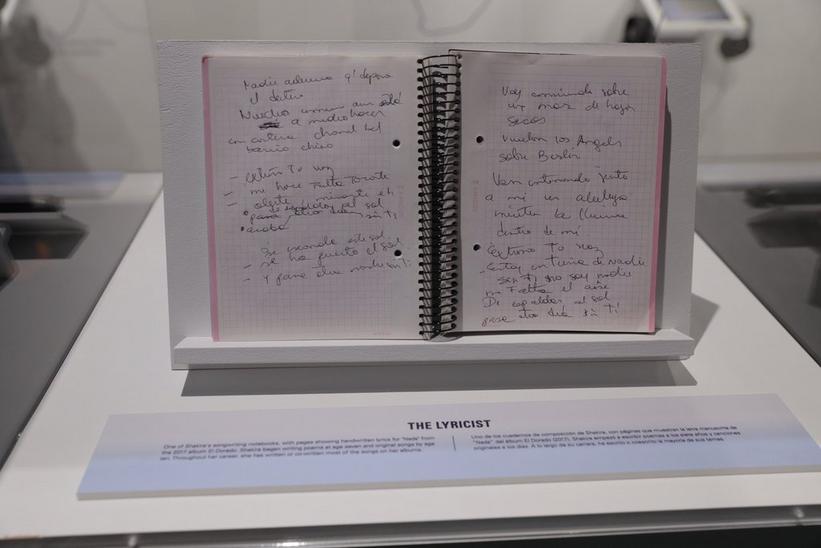 inside shakira shakira grammy museum lyric book