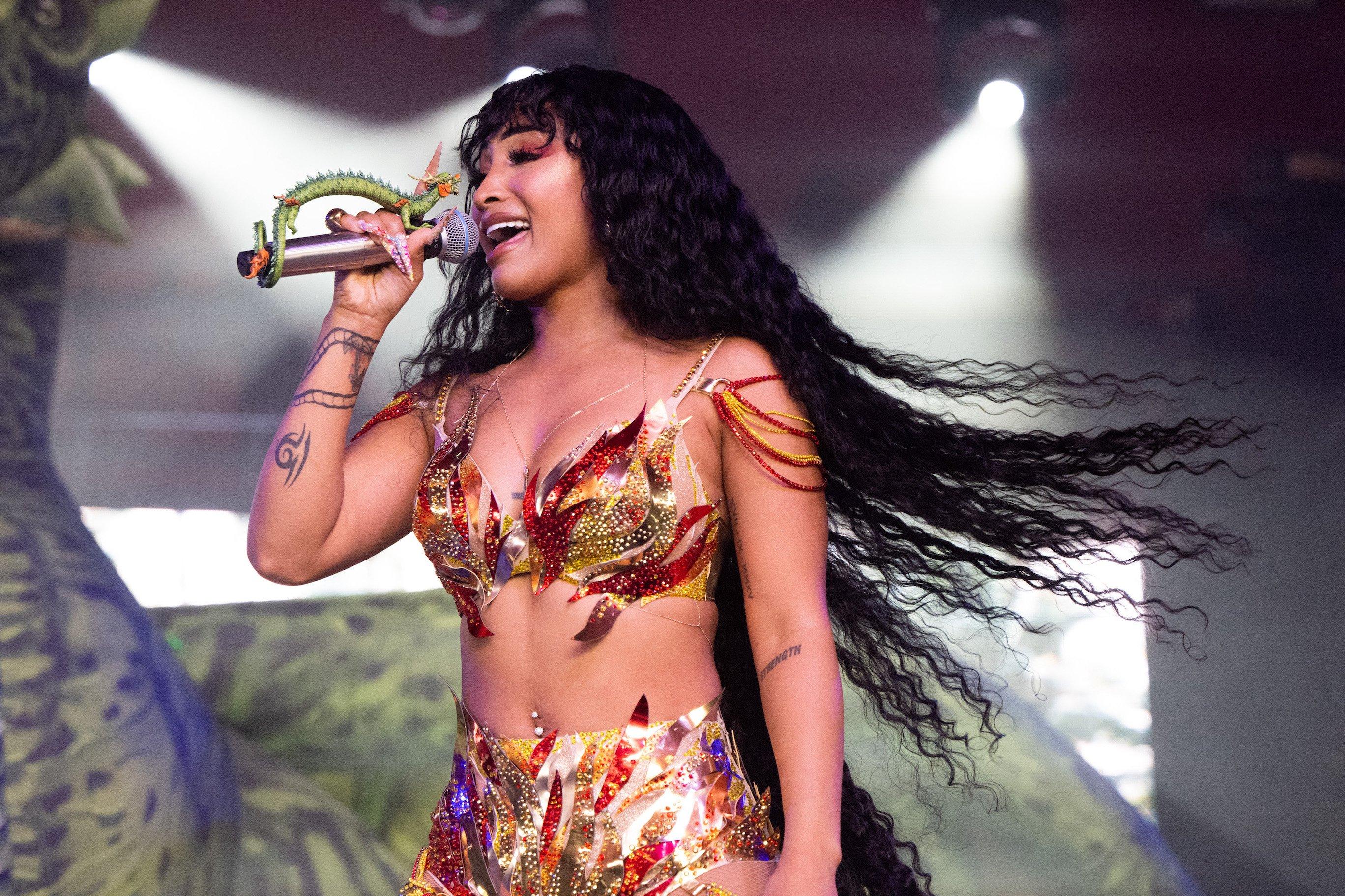 Shenseea performing at Coachella 2023