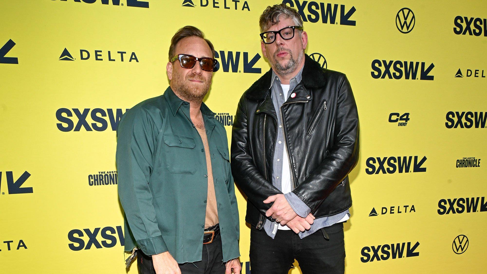 (L-R) Dan Auerbach and Patrick Carney attend the 'This is a Film About The Black Keys' world premiere as part of SXSW 2024 Conference and Festivals held at The Paramount Theatre on March 11, 2024 in Austin, Texas.