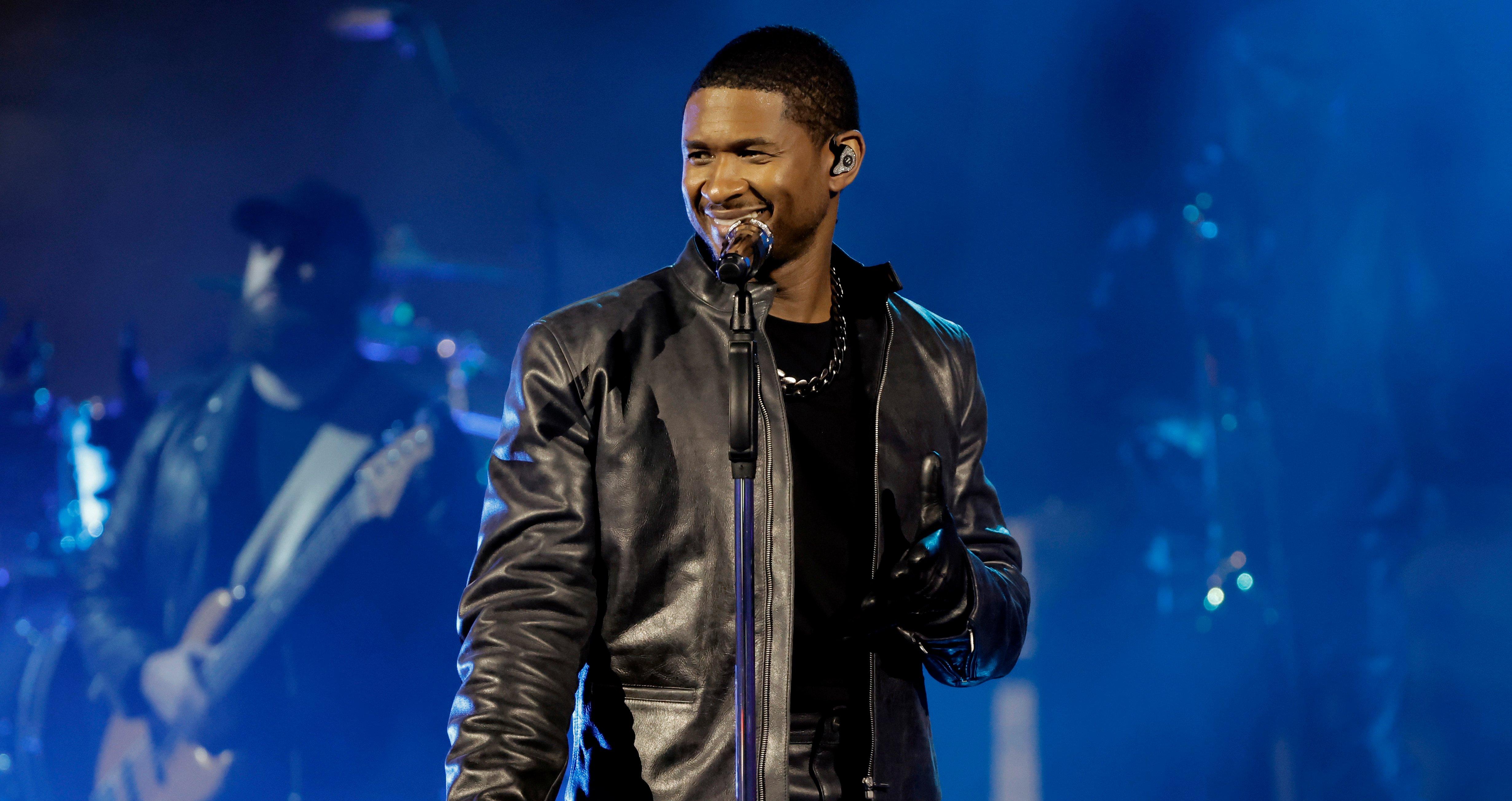 Usher performs in 2023