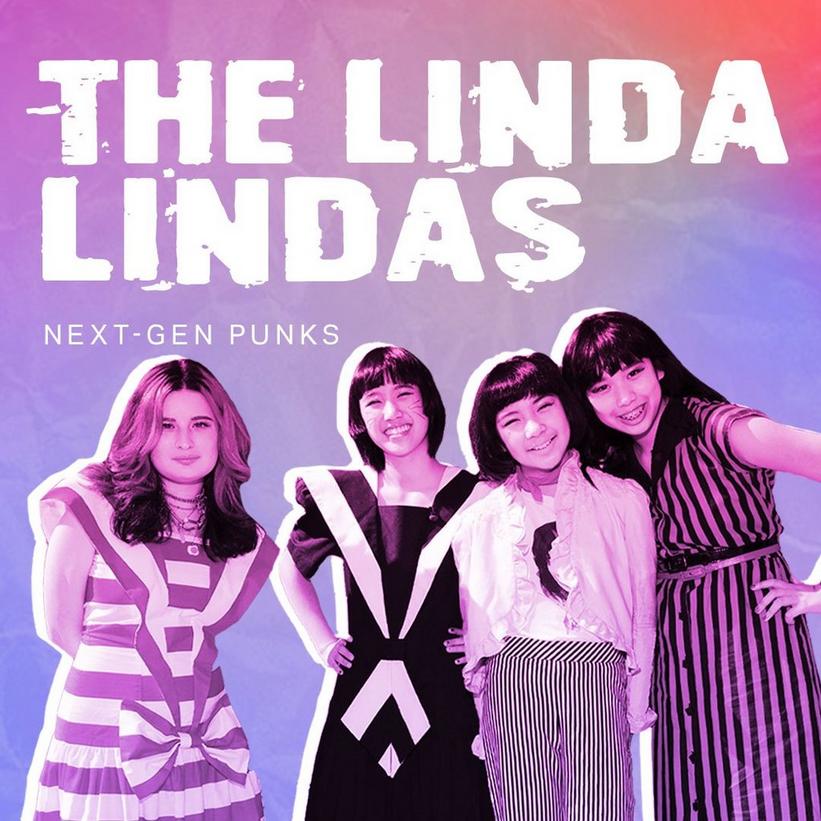 Graphic of The Linda Lindas as guests on "Jimmy Kimmel Live!" in 2021