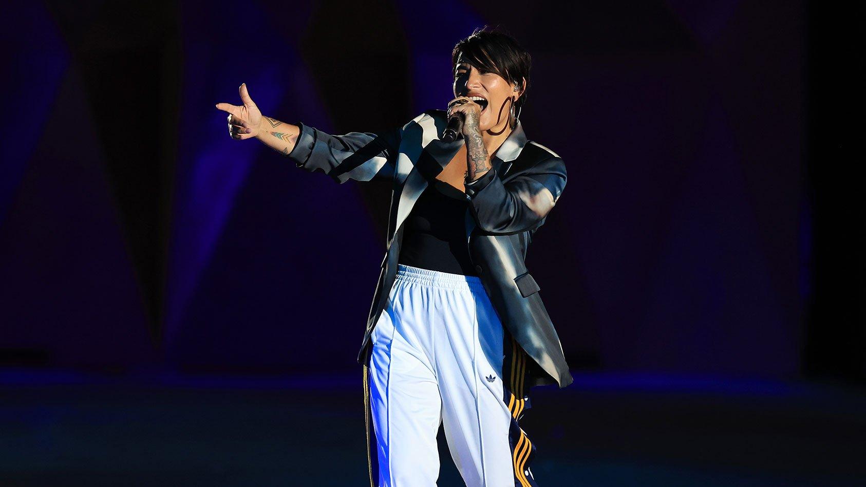 French Chilean rapper Ana Tijoux performs