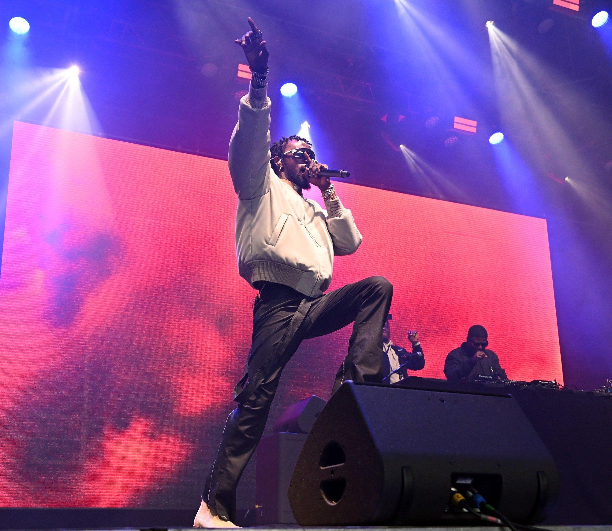 Black Sherif performs on day one of Way Out West Festival 2023 on August 1 in Gothenburg, Sweden