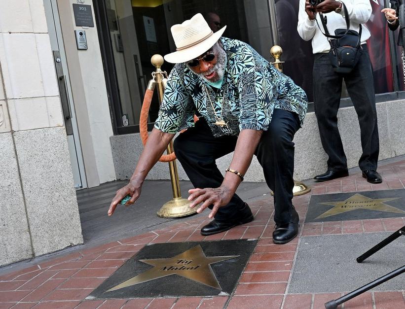 Blues Hall of Famer Taj Mahal receives a star on the Orpheum Theatre-Memphis Sidewalk of Stars in Memphis, Tennessee