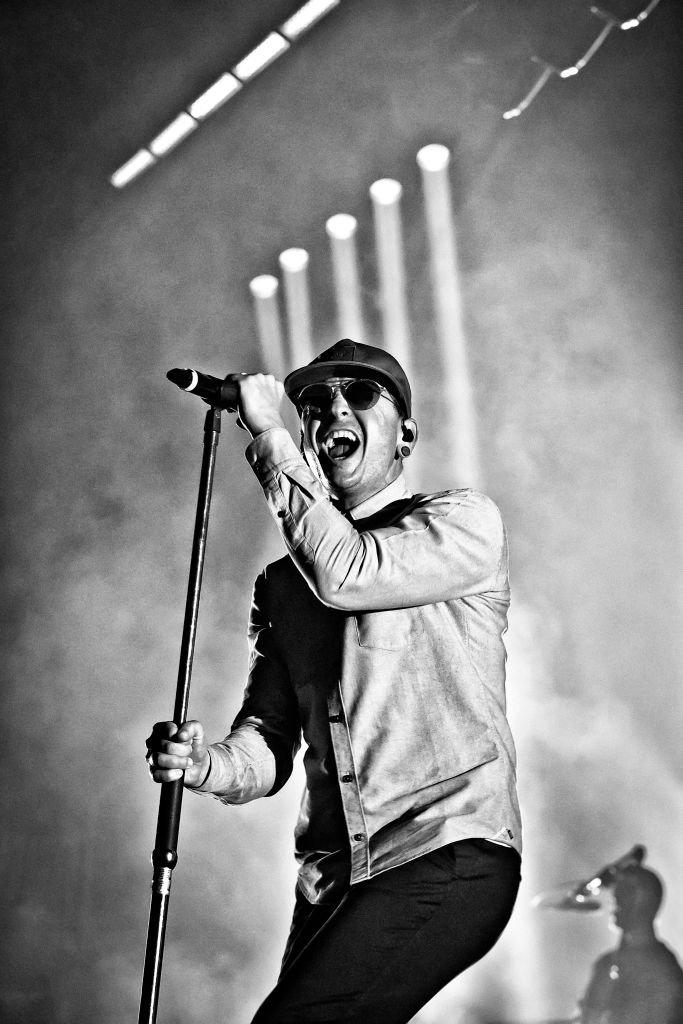 Chester Bennington performs with Linkin Park June 2017