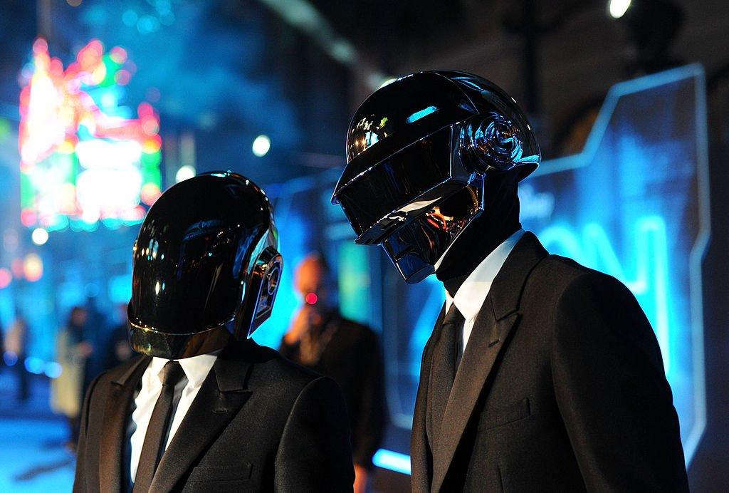 Daft Punk at the world premiere of 'TRON: Legacy' in 2010
