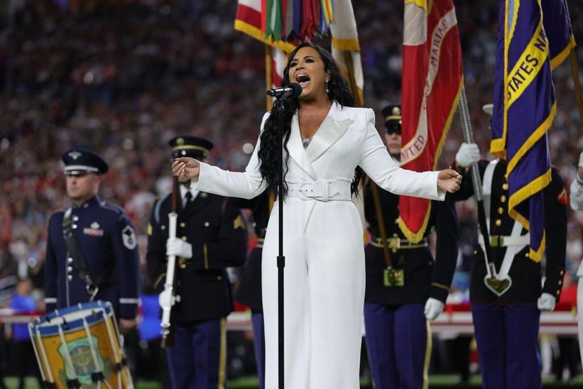Watch Demi Lovato Sing The National Anthem At Super Bowl 2020