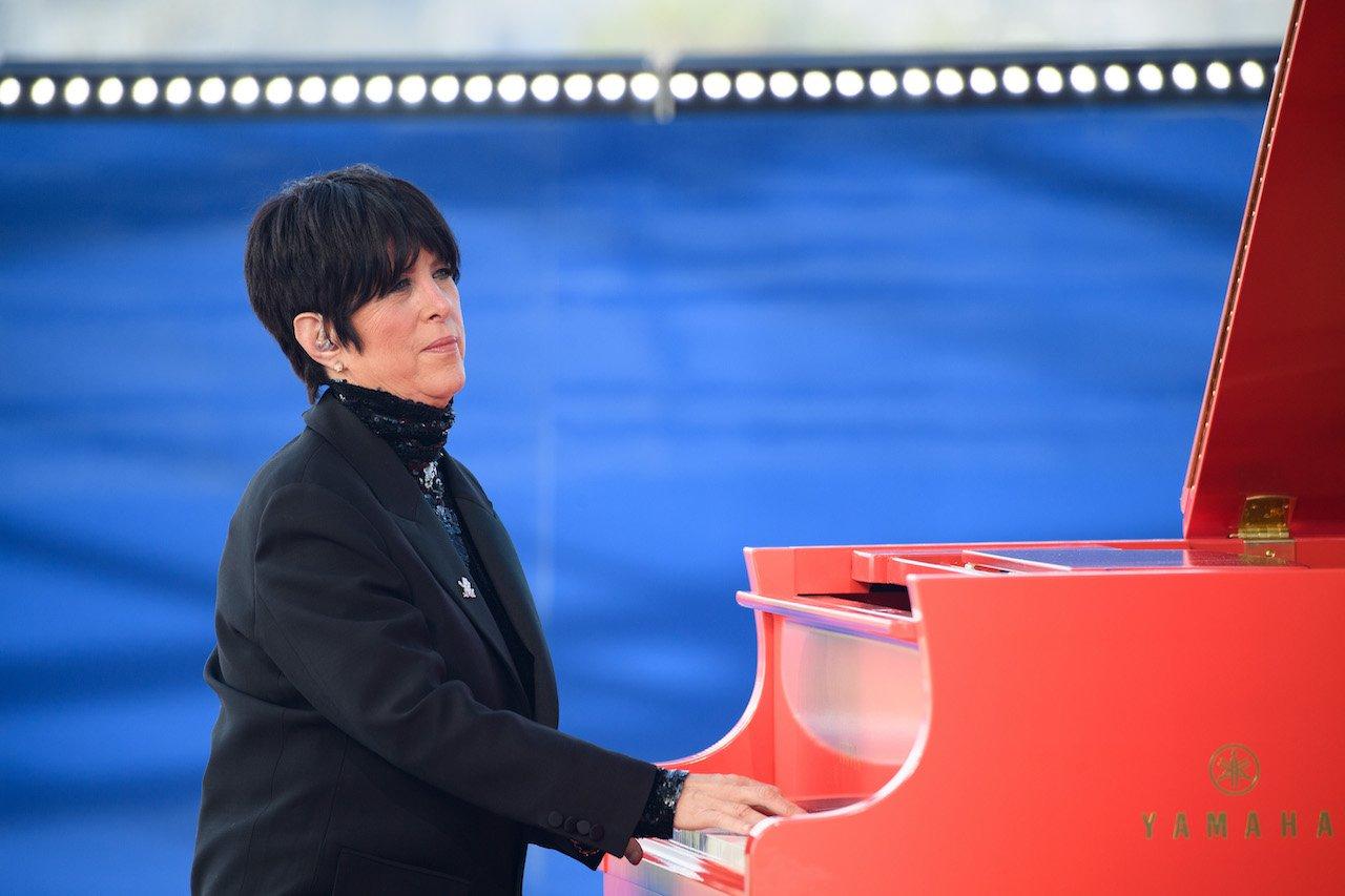 Photo of Diane Warren performing at the "Oscars: Into the Spotlight" special at the 2021 Oscars