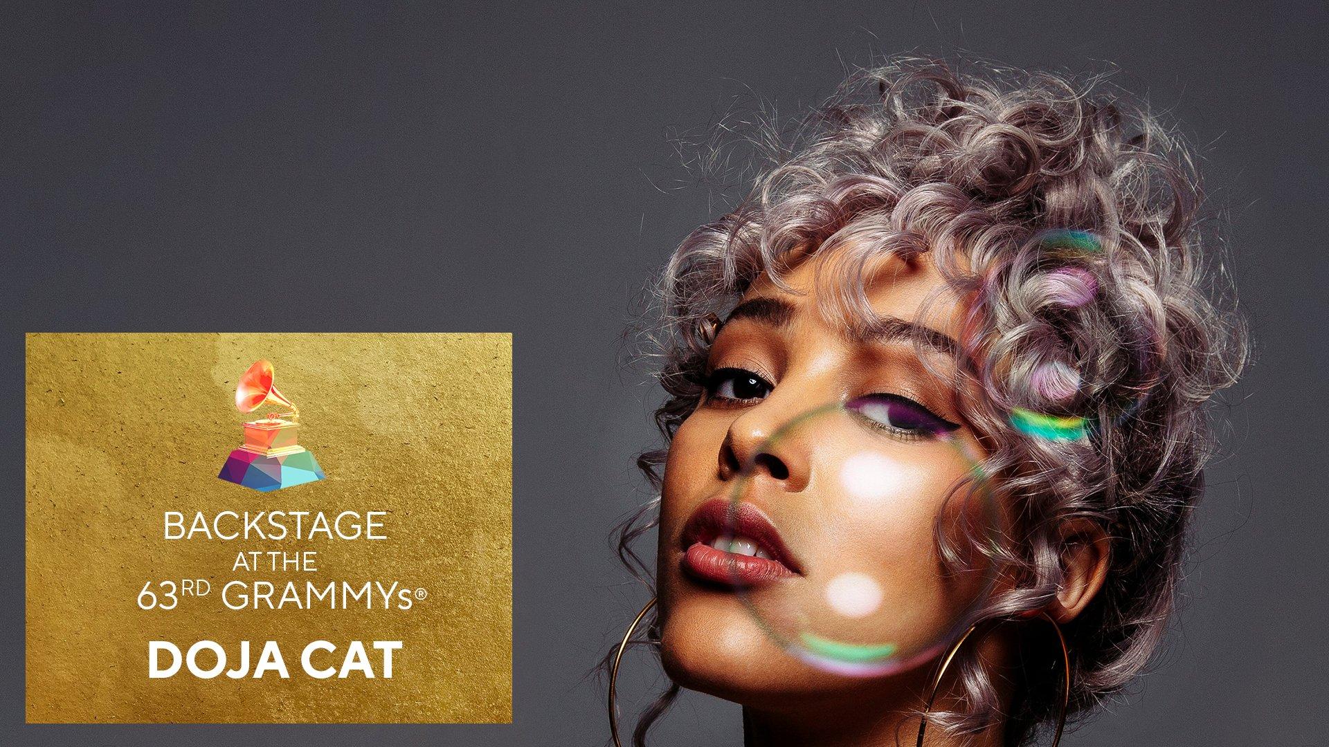 Doja Cat Talks Backstage At The 63rd GRAMMY Awards